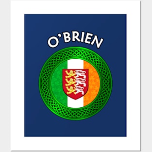 Irish Flag Shamrock Celtic Knot - O'Brien Posters and Art